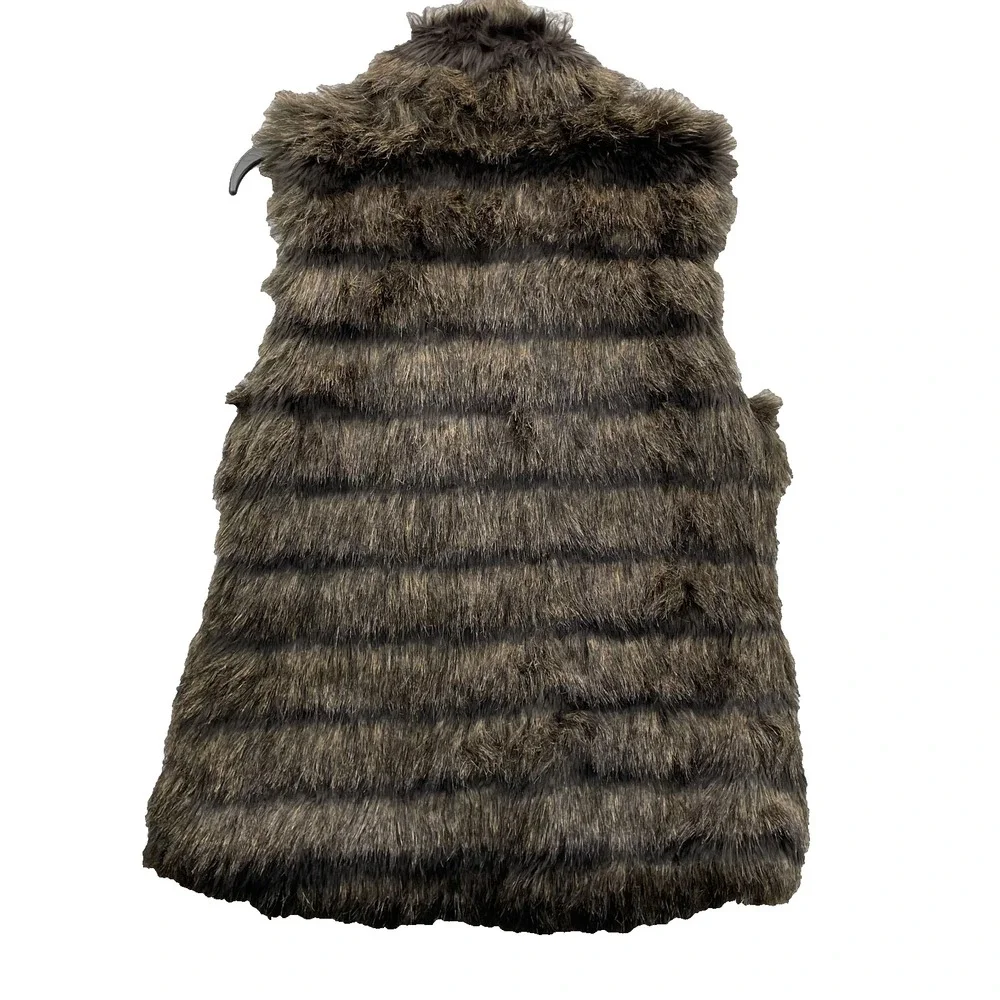 Michael Kors Faux Raccoon Fur Vest Women's‎ Medium Outdoor Winter Cabin Y2k 90's
